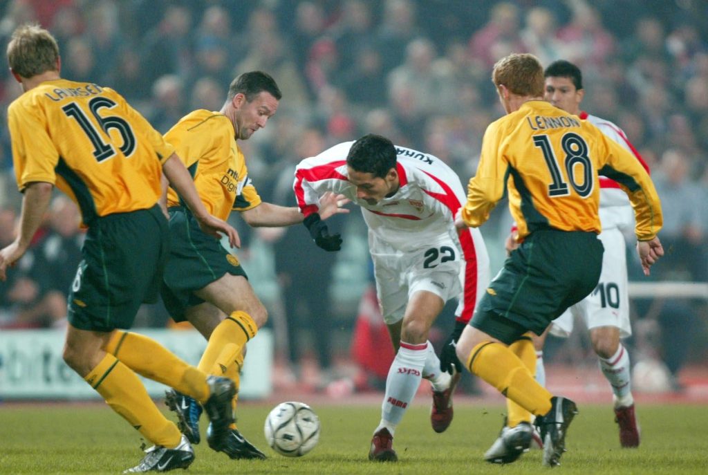 Fussball: UEFA Pokal 02/03, VfB Stuttgart - Celtic Glasgow