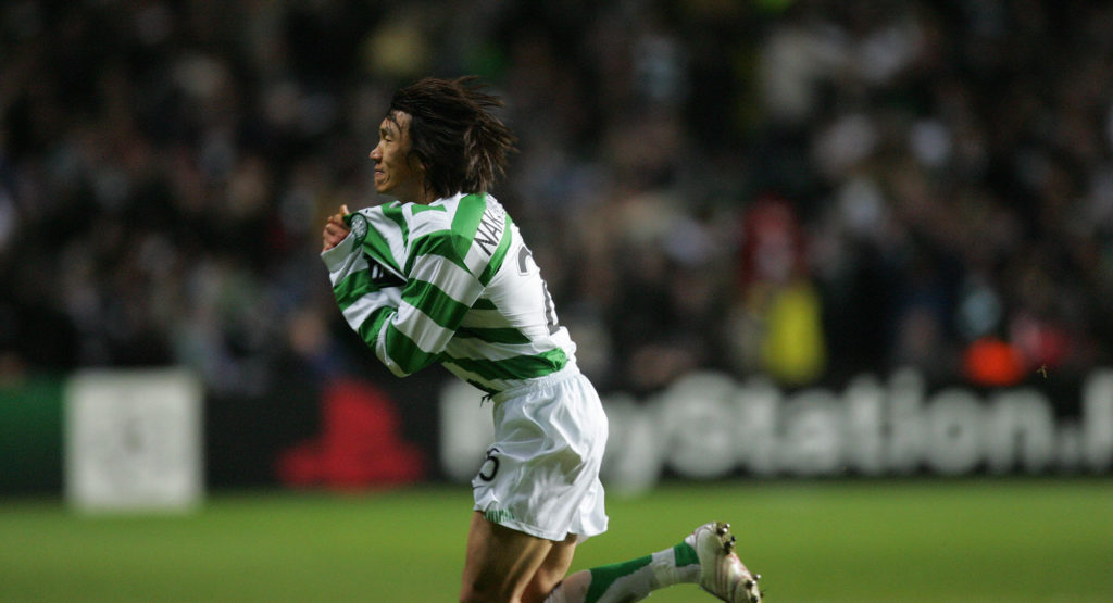 Celtic's Japanese Shunsuke Nakamura cele