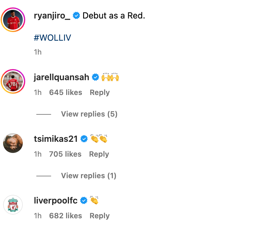 Jurrien Timber loved seeing Ryan Gravenberch make his Liverpool debut