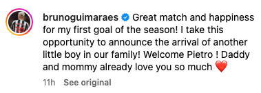 Alan Shearer congratulates Newcastle United star Bruno Guimaraes
