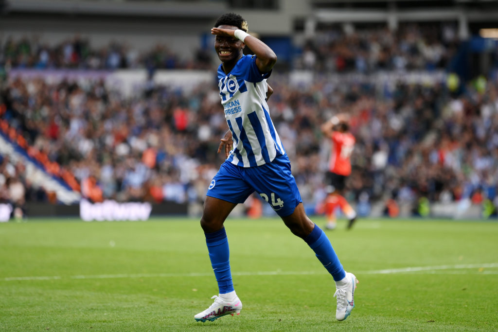 Brighton & Hove Albion forward Simon Adingra among Premier League best strikers so far 23/24