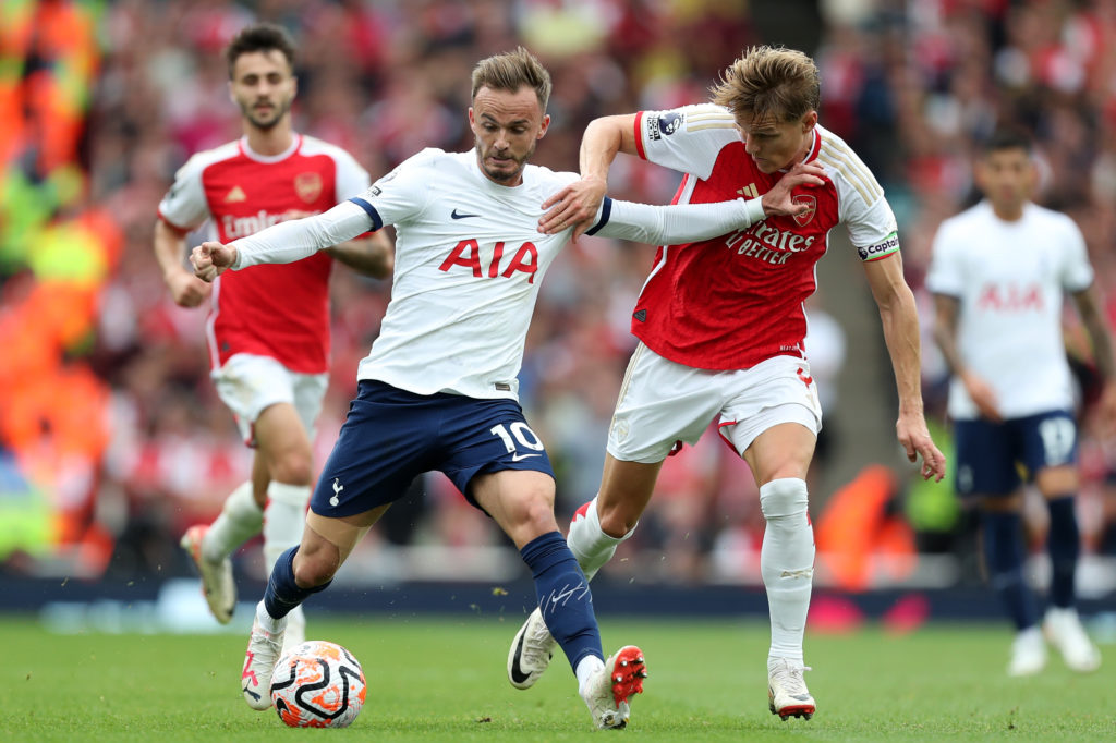 Arsenal Tottenham James Maddison Martin Odegaard