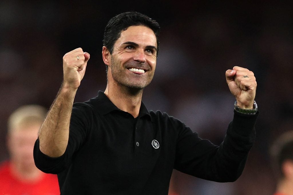 Mikel Arteta William Saliba Arsenal
