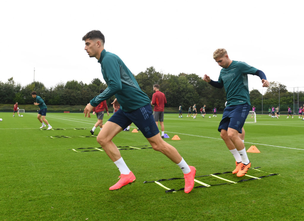 Arsenal FC Training Session - UEFA Champions League 2023/24