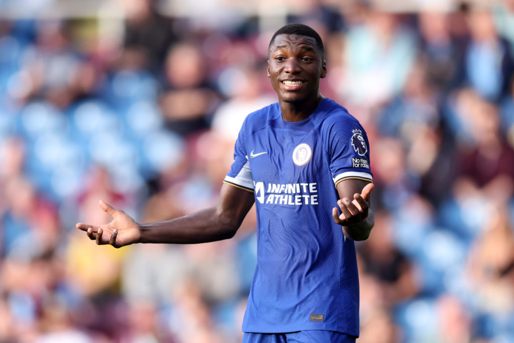 Chelsea midfielder Moises Caicedo in action vs Burnley amid worst Premier League 23/24 season so far XI claim