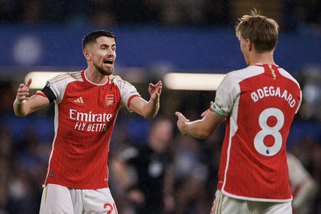 Declan Rice Martin Odegaard Jorginho Arsenal