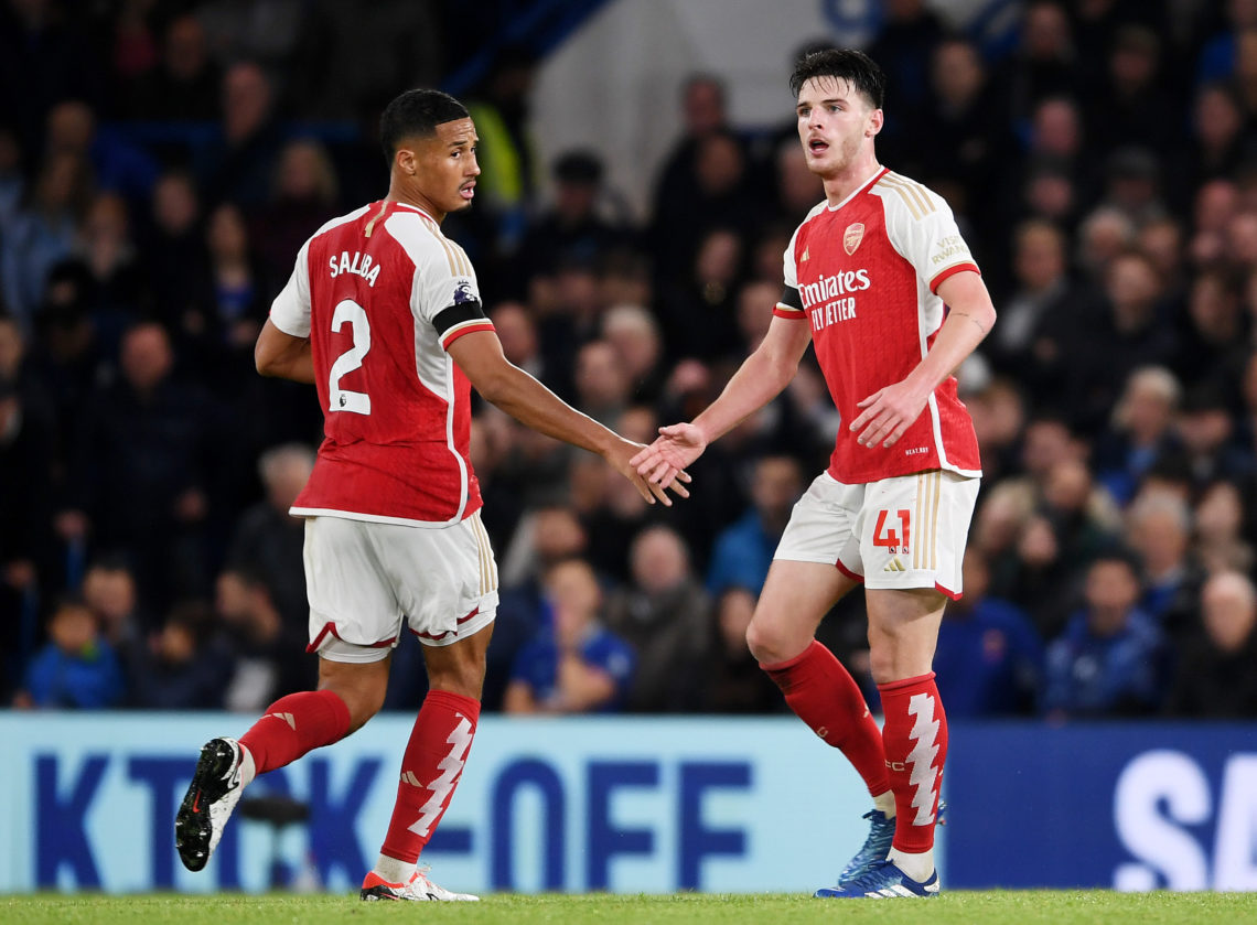 William Saliba and Declan Rice thought £26m Arsenal man was on fire against Chelsea yesterday