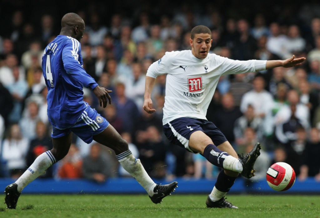 Adel Taarabt in action during Chelsea vs Tottenham Hotspur.