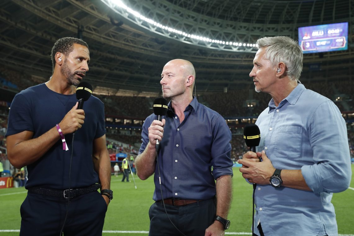 Gary Lineker and Rio Ferdinand react as Tottenham win at Luton