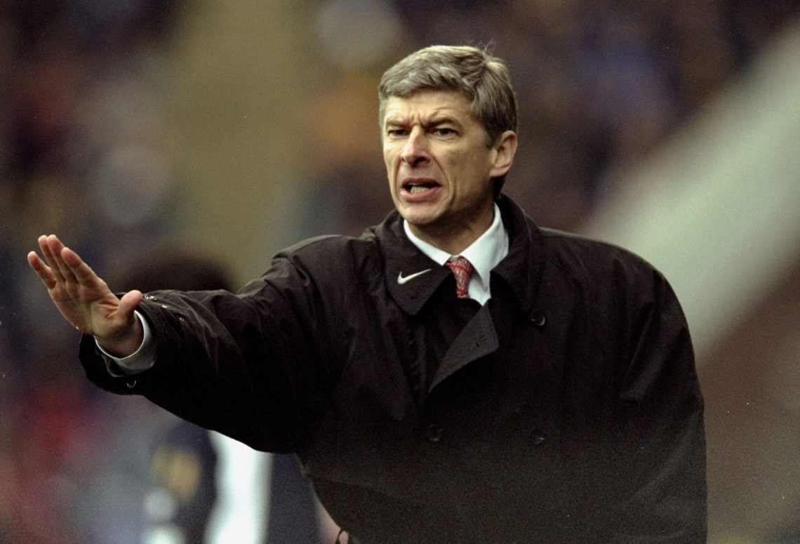 1 Apr 2000:  Arsene Wenger manager of Arsenal during the FA Carling Premiership game between Wimbledon and Arsenal at Selhurst Park in London. The ...