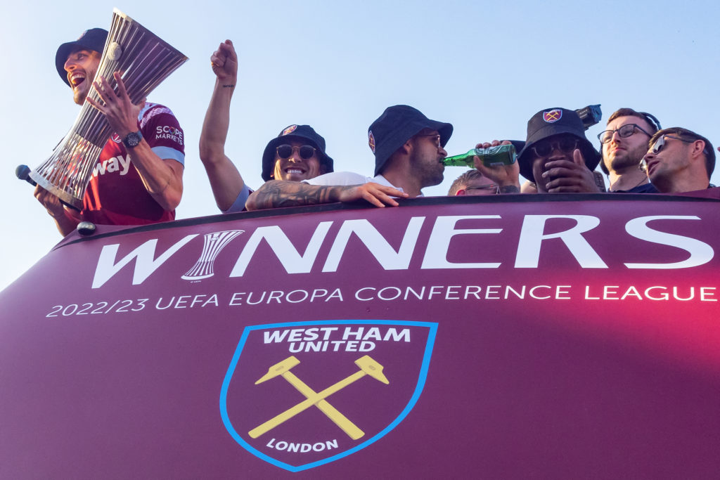 West Ham United Europa Conference League Winners Parade London