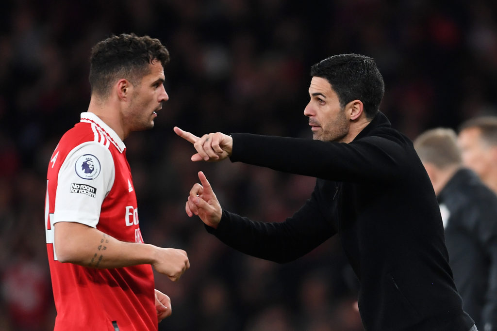 Granit Xhaka Arsenal Mikel Arteta