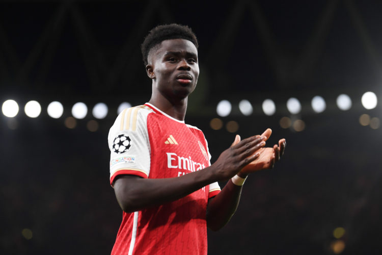 What Bukayo Saka was spotted doing after he came off for Arsenal in win over Sevilla