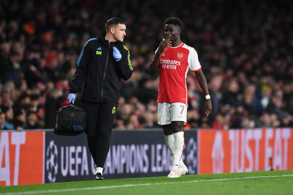 Mikel Arteta Bukayo Saka injury