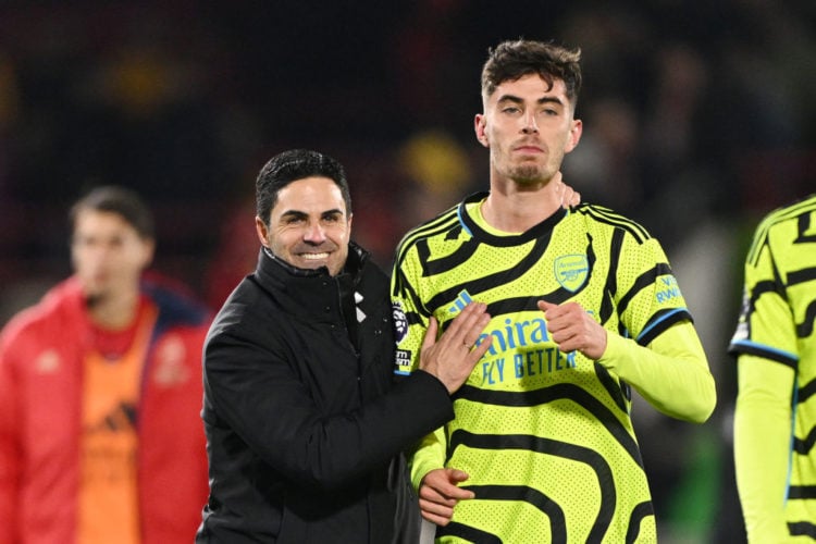 Video shows what Mikel Arteta did with Kai Havertz at the final whistle at Brentford