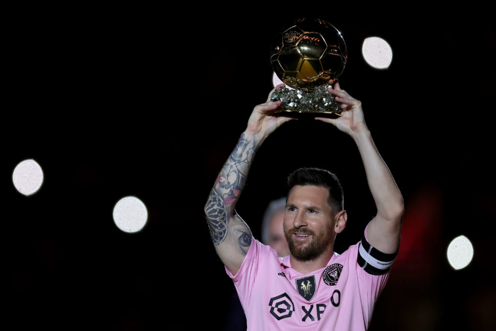 Inter Miami CF Celebrate Ballon d'Or Winner Lionel Messi