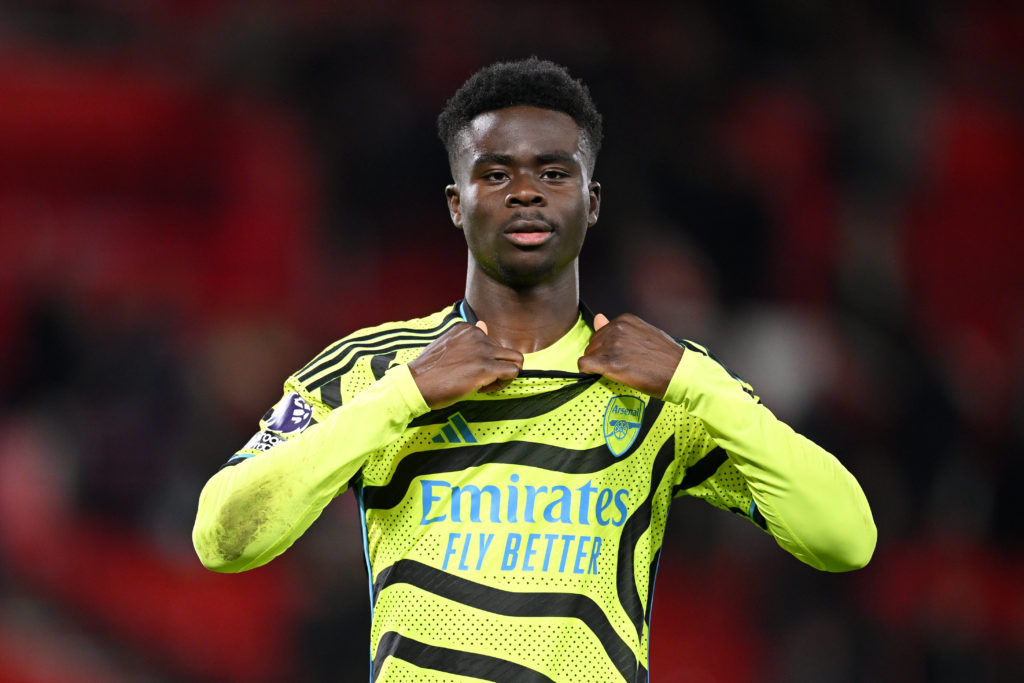 Ian Wright Bukayo Saka Arsenal