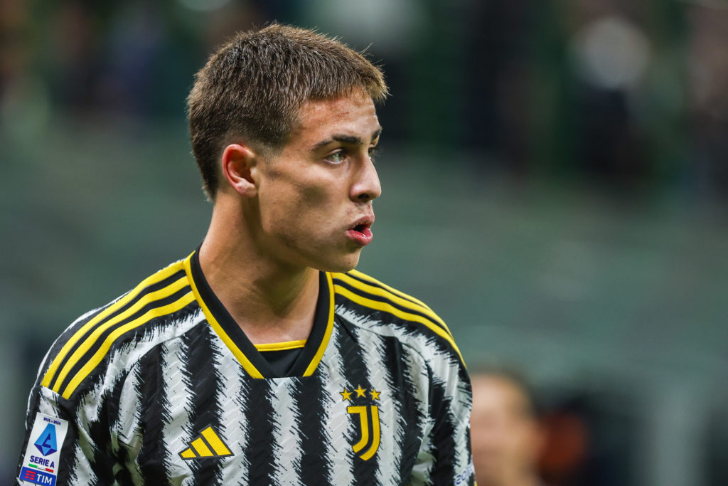 Kenan Yildiz of Juventus FC looks on during Serie A 2023/24