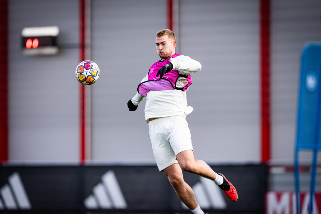 FC Bayern München Training Session And Press Conference - UEFA Champions League 2023/24