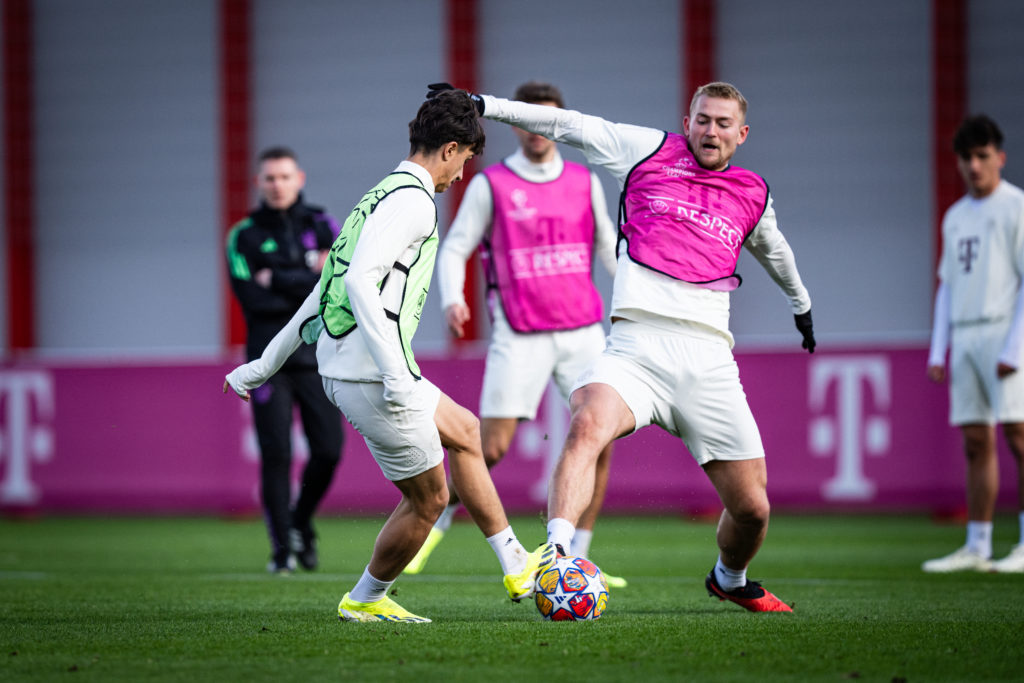 FC Bayern München Training Session And Press Conference - UEFA Champions League 2023/24