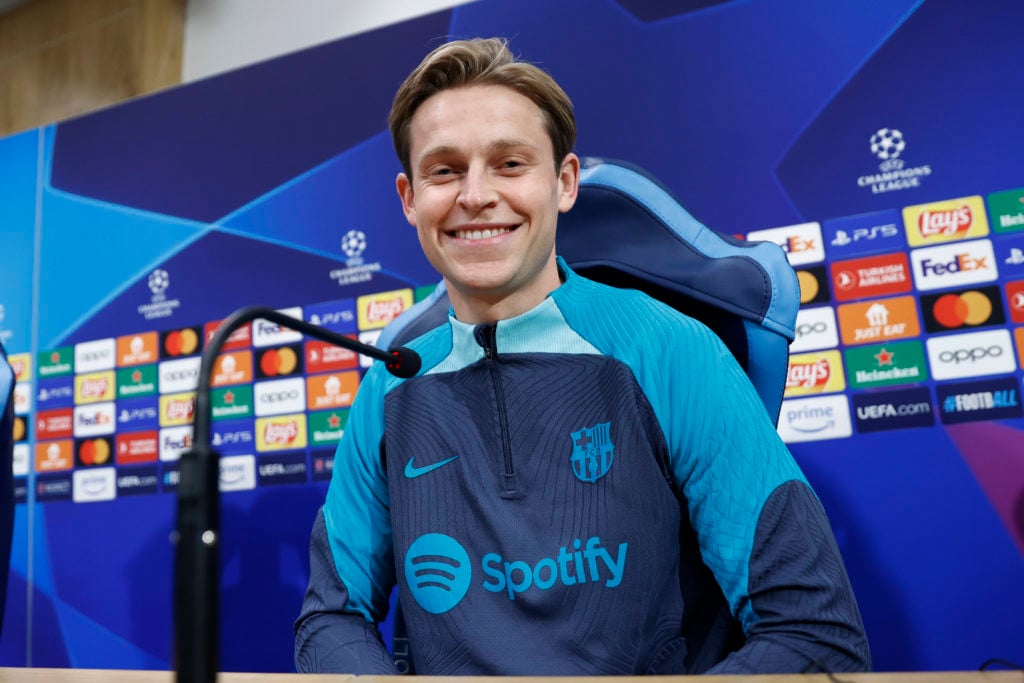 FC Barcelona Training Session And Press Conference - UEFA Champions League 2023/24