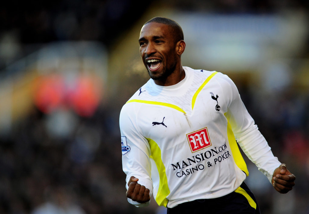 Jermaine Defoe celebrates during Birmingham City v Tottenham Hotspur in the Premier League