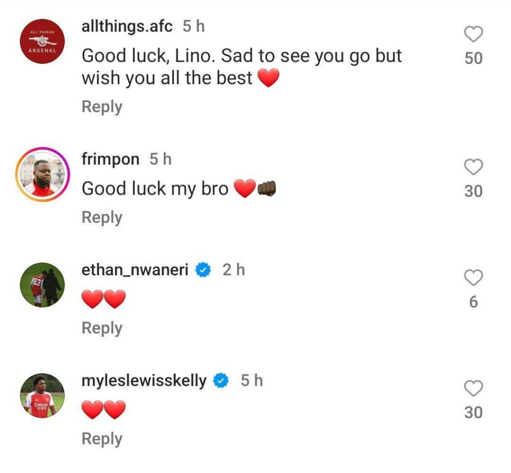 Ethan Nwaneri responds to Lino Sousa after move from Arsenal to Aston Villa