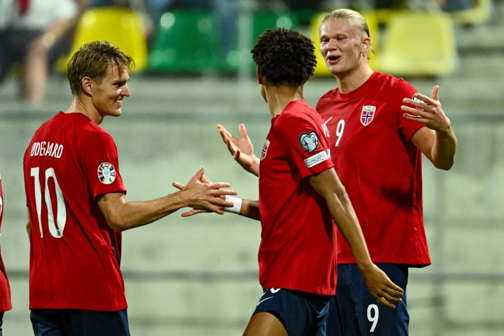 Antonio Nusa during FBL-EURO-2024-QUALIFIER-CYPRUS-NORWAY