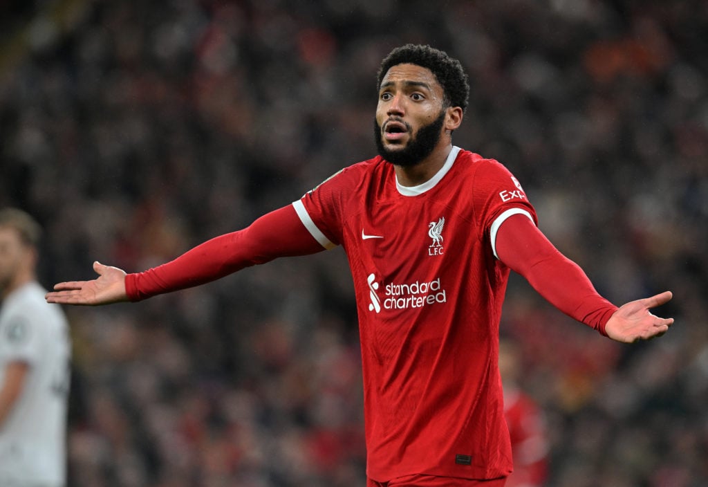 (THE SUN OUT. THE SUN ON SUNDAY OUT)  Joe Gomez of Liverpool during the Carabao Cup Quarter Final match between Liverpool and West Ham United at An...