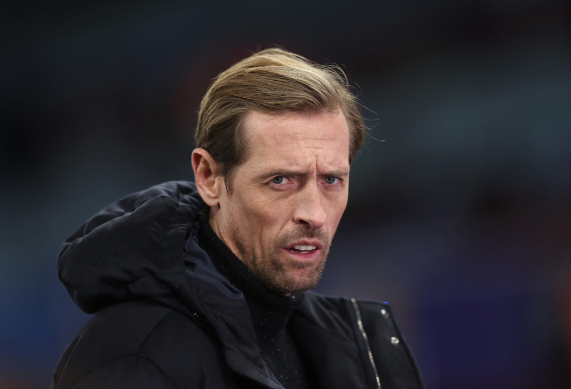 Peter Crouch pundit for TNT sports TV ahead of  the Premier League match between Aston Villa and Newcastle United at Villa Park on January 30, 2024...