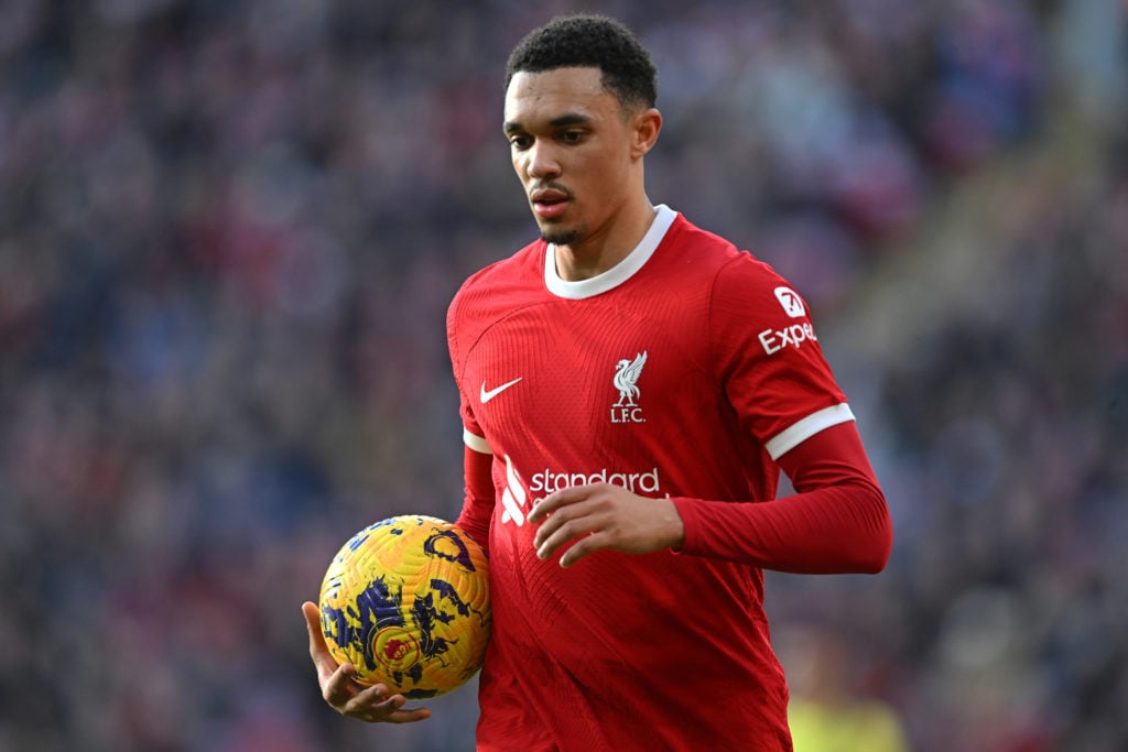 (THE SUN OUT, THE SUN ON SUNDAY OUT) Trent Alexander-Arnold of Liverpool during the Premier League match between Liverpool FC and Burnley FC at Anf...