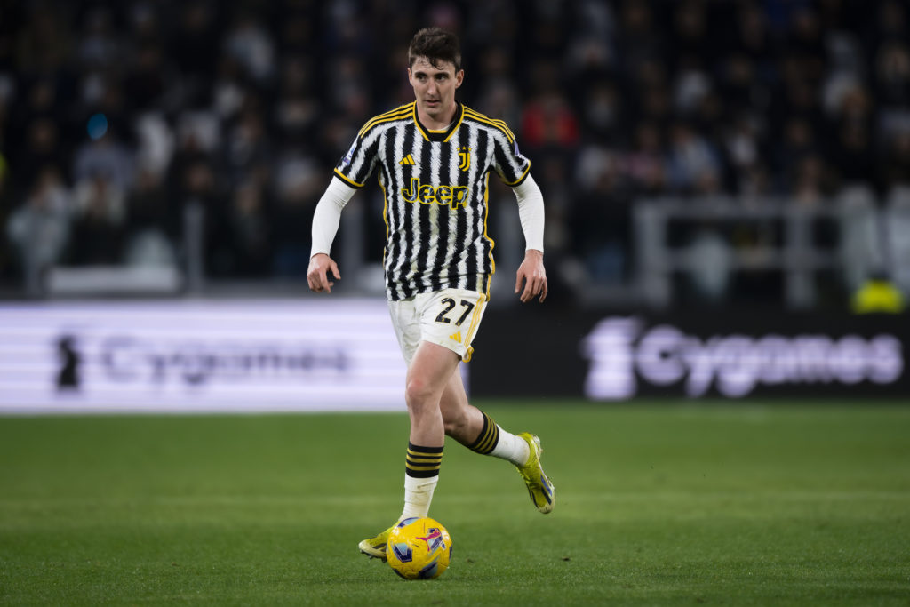Andrea Cambiaso of Juventus FC in action during the Serie A