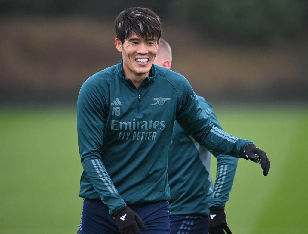Arsenal FC Training Session And Press Conference - UEFA Champions League 2023/24