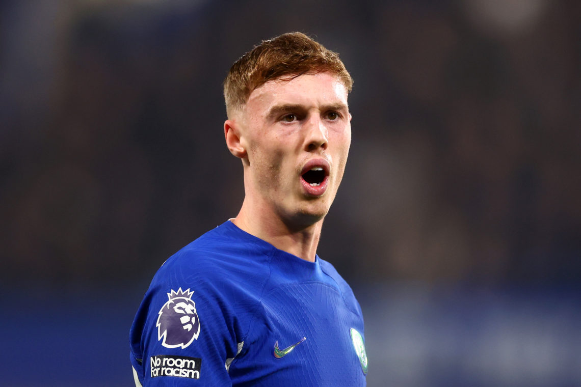 Cole Palmer of Chelsea in action during the Premier League match between Chelsea FC and Newcastle United at Stamford Bridge on March 11, 2024 in Lo...