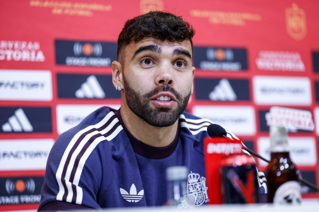 David Raya press conference in Las Rozas