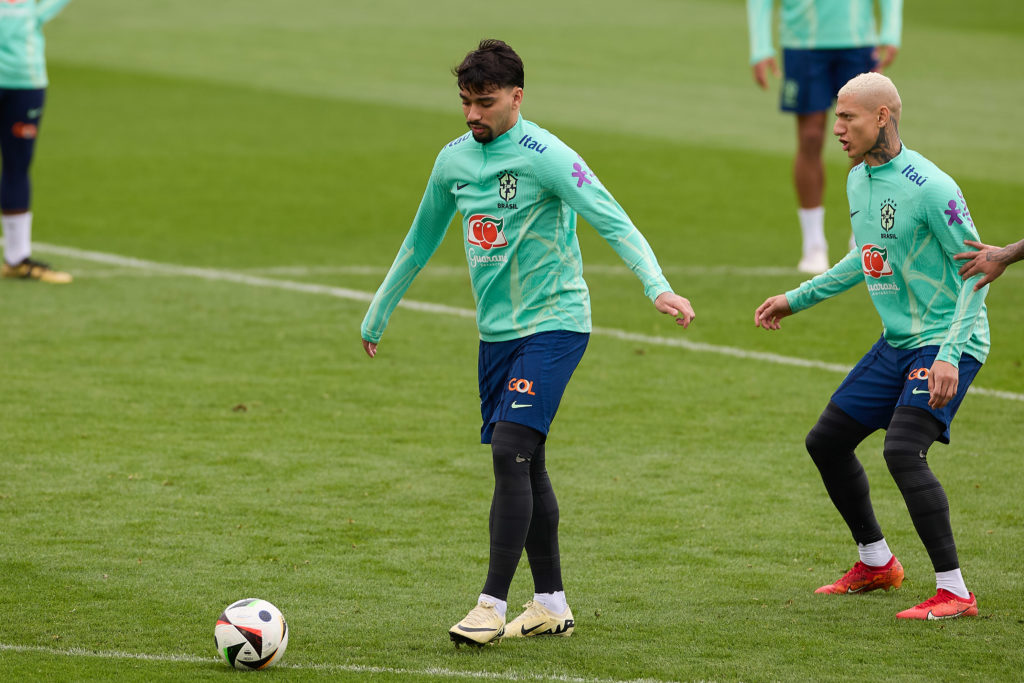 Lucas Paqueta of Brazil seen in action during the Brazilian