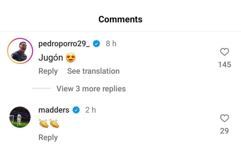 Tottenham Hotspur duo James Maddison and Pedro Porro praise Giovani Lo Celso