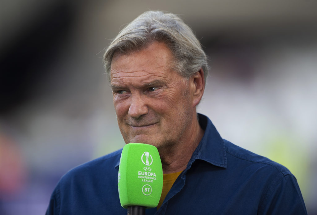 Former Tottenham and England midfielder Glenn Hoddle prior to the Europa Conference League Play-off First Leg match between West Ham United and Vib...