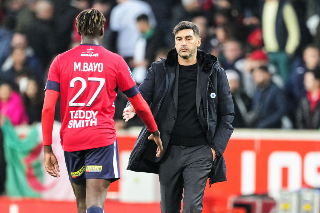 Paulo Alexandre Rodrigues Fonseca, coach of Lille OSC, during the Ligue 1 match between Lille OSC and Angers SCO at Stade Pierre-Mauroy on November...