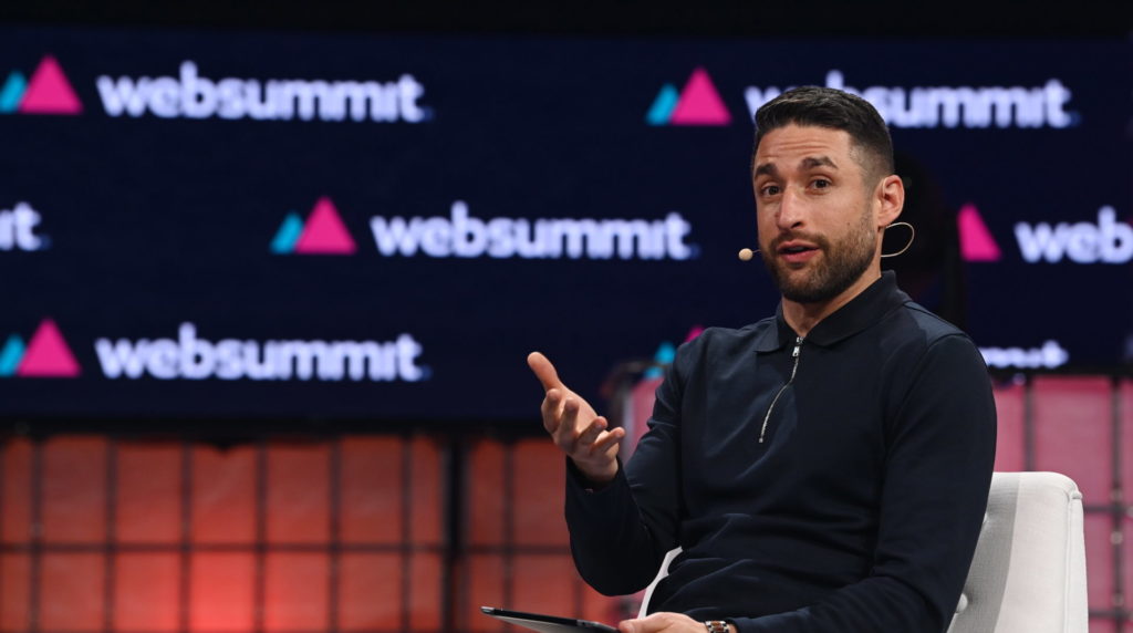 Lisbon , Portugal - 14 November 2023; David Ornstein, Football Correspondent, The Athletic, on Centre Stage during day one of Web Summit 2023 at th...