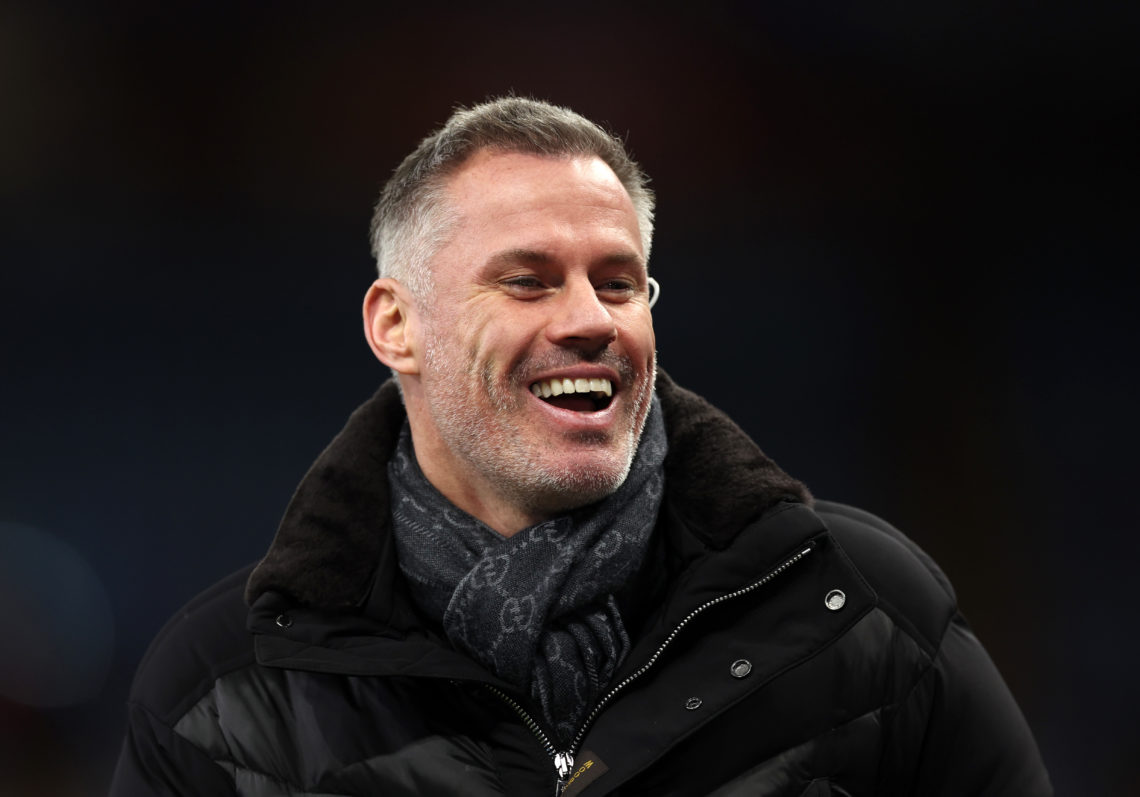 Jamie Carragher, pundit for Sky Sports ahead of  the Premier League match between Aston Villa and Sheffield United at Villa Park on December 22, 20...