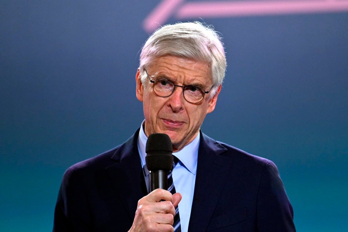 Arsene Wenger FIFA's Chief of Global Football Development speaks onstage before the Olympic football tournament final draw at Paris 2014 HQ on Marc...