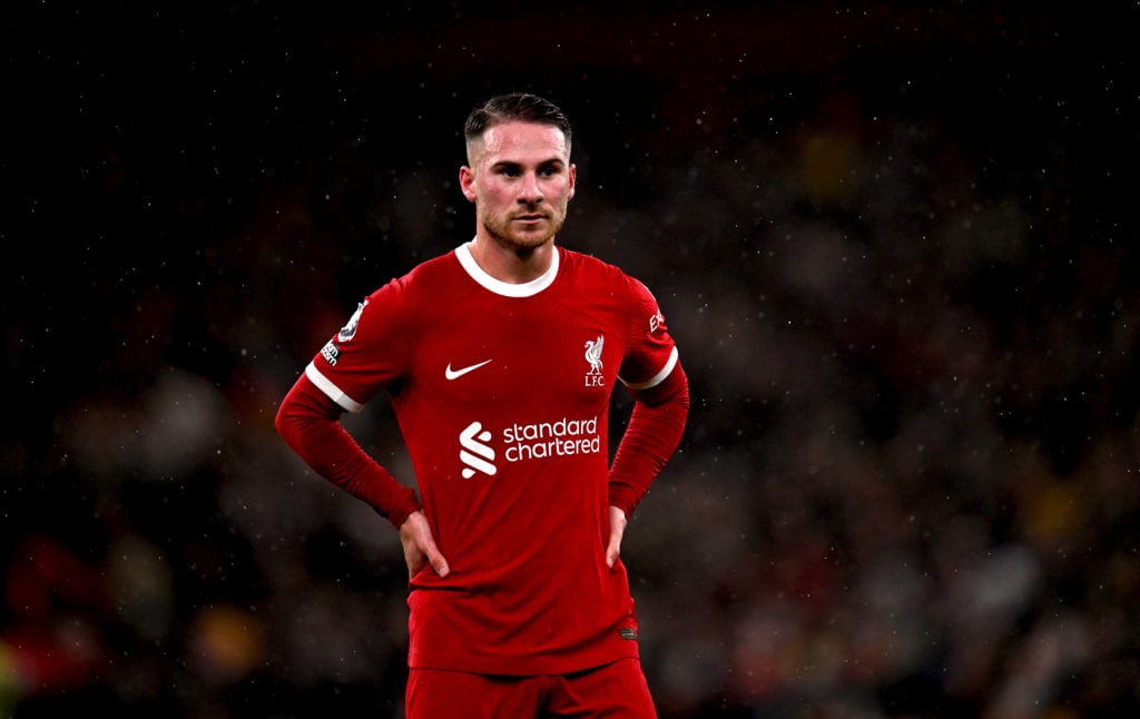 (THE SUN OUT, THE SUN ON SUNDAY OUT) Alexis Mac Allister of Liverpool during the Premier League match between Liverpool FC and Sheffield United at ...