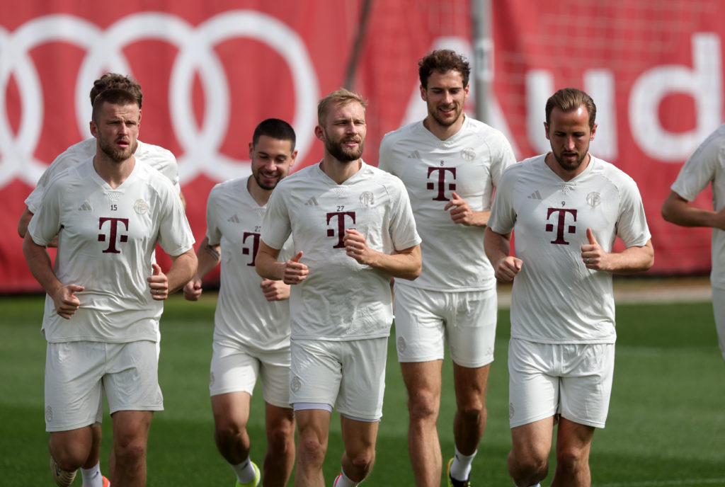 FC Bayern München Training Session And Press Conference - UEFA Champions League 2023/24