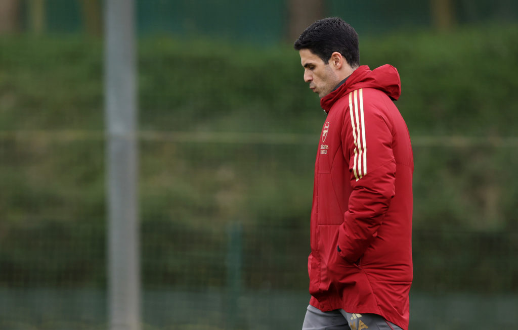 Arsenal FC Training Session And Press Conference - UEFA Champions League 2023/24