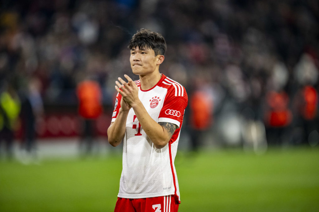 Kim min-Jae after FC Bayern München v Arsenal FC: Quarter-final Second Leg - UEFA Champions League 2023/24