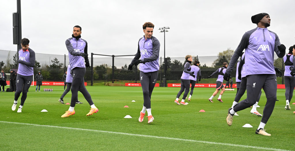 Liverpool FC  Training Session And Press Conference - UEFA Europa League 2023/24