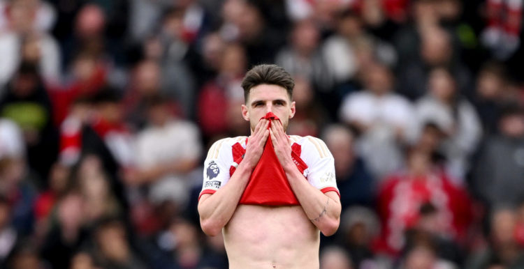 not pictured during the Premier League match between Arsenal FC and Aston Villa at Emirates Stadium on April 14, 2024 in London, England. (Photo by Shaun Botterill/Getty Images