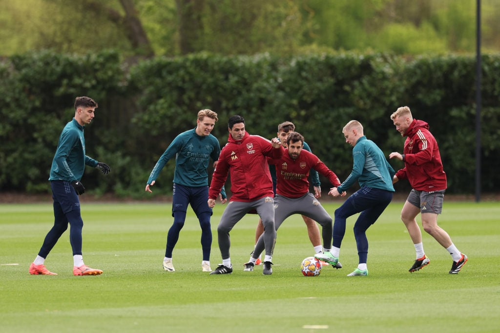 Arsenal Training Session And Press Conference - UEFA Champions League 2023/24