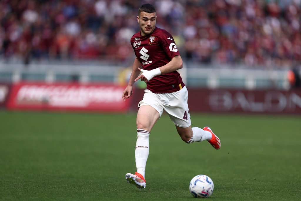 Alessandro Buongiorno of Torino Fc in action during the